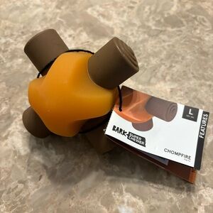 Bark Super Chewer Chompfire Dog Toy - Orange and Brown